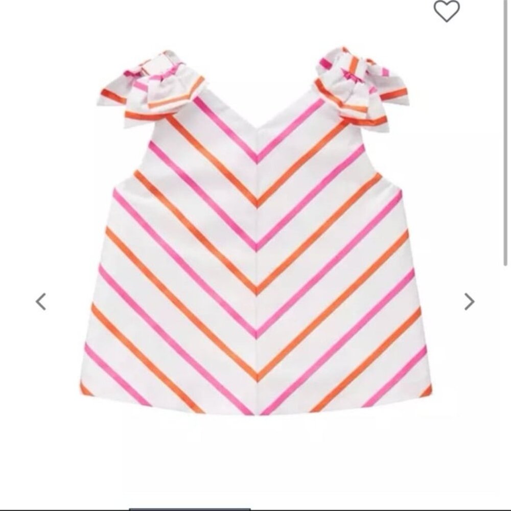 Janie and Jack Striped Bow Top